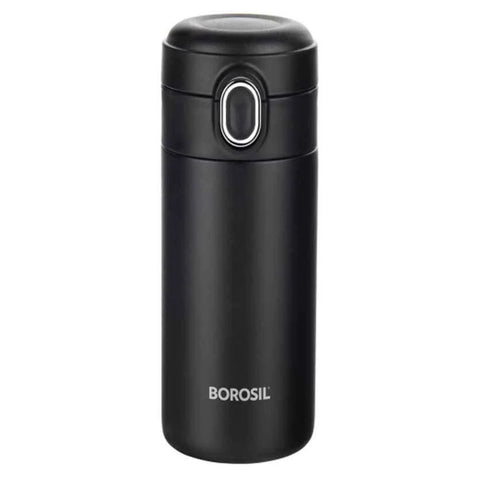 Borosil Traveller Double Wall Insulated Vacuum Mug 300 ml BT300BLK126 