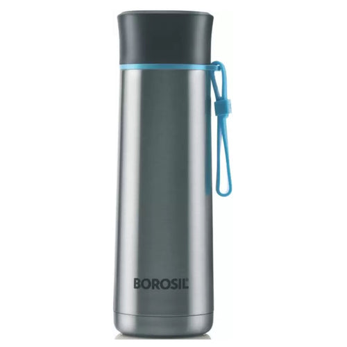Borosil Sprint Stainless Steel Flask Water Bottle 400 ml BT400SSB106 