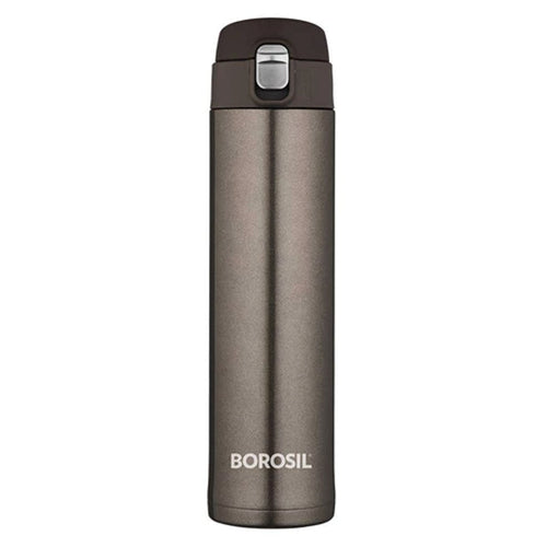 Borosil Nova Insulated Stainless Steel Flask Water Bottle 500 ml Titanium BT500TM112 