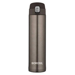 Borosil Nova Insulated Stainless Steel Flask Water Bottle 500 ml Titanium BT500TM112 