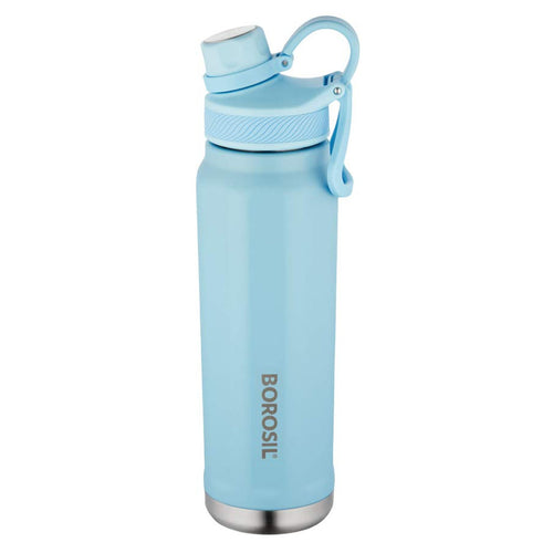 Borosil SportSip Stainless Steel Water Bottle 710 ml Light Blue BT0710LBE401 