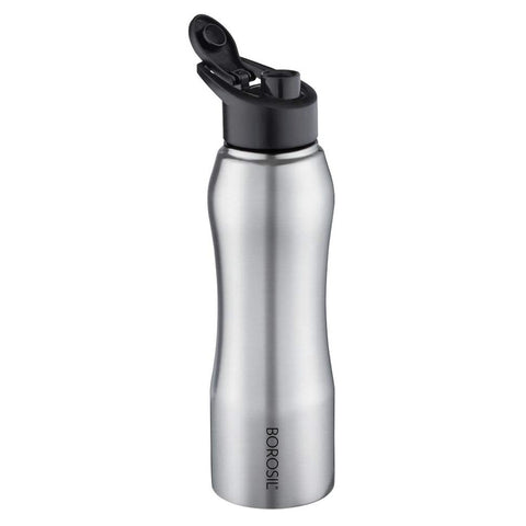 Borosil Grip N Sip Classic Stainless Steel Water Bottle 1000 ml BSW1000SS11 