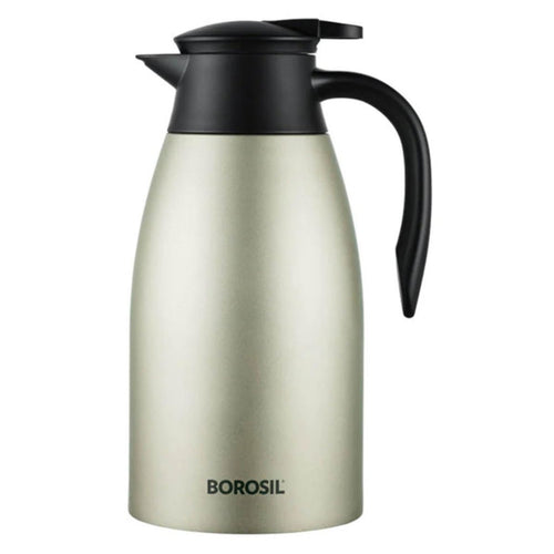 Borosil Insulated Stainless Steel Tea Pot Oyester 2 Litre FLKT20LOY11 