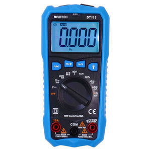 Mextech 33⁄4 Digits True RMS Digital Multimeter 600V DT115 