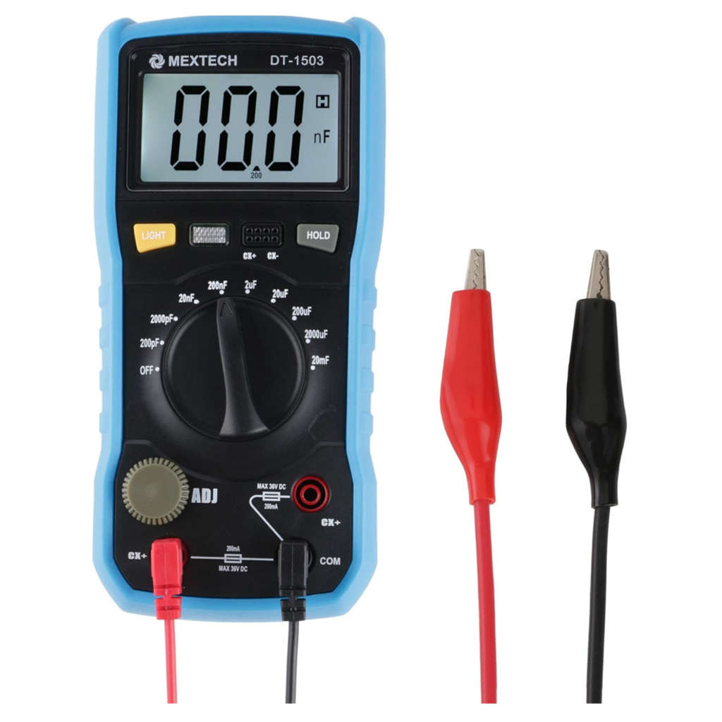 Mextech 31⁄2 Digits Digital Capacitance Meter DT1503