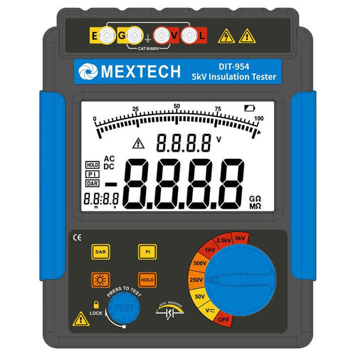 Mextech Digital Insulation Tester 5kV DIT954 