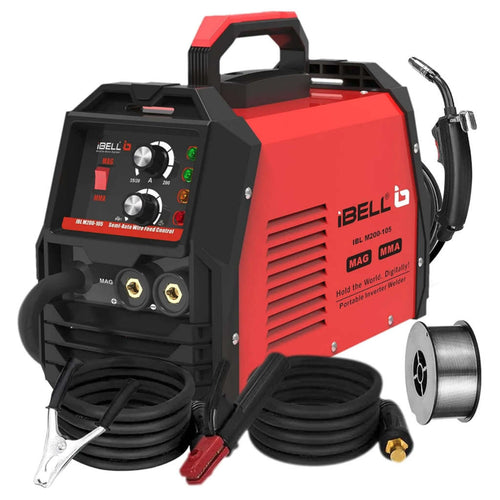 iBELL MAG/MMA Welder Flux Cored Wire Gasless AC 220V 5.0 KVA IGBT Inverter Welding Machine 