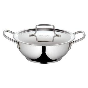 Borosil Cookfresh Stainless Steel Deep Kadai With Lid 2.3 Litre CFDK22SS17 