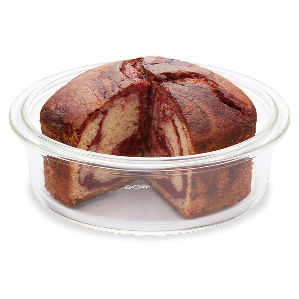Borosil EasyGrip Round Cake Baking Dish 1.4 Litre IYRNDSH1400