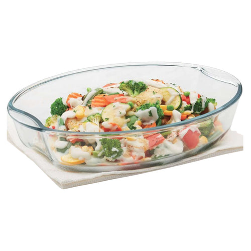 Borosil EasyGrip Oval Baking Dish 2.5 Litre IH22OVD7225 