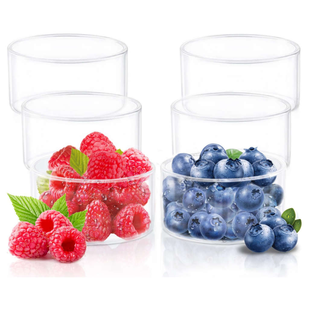 Borosil Large Glass Katori Bowl Set Of 6 180 ml BVVIBKT8340 