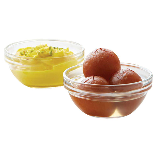 Borosil Stackable Glass Bowl Set Of 6 150 ml (9cm) IDBSTCB09CM 