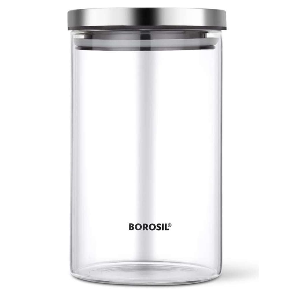 Borosil Classic Glass Storage Jar 900 ml BCLJR960900