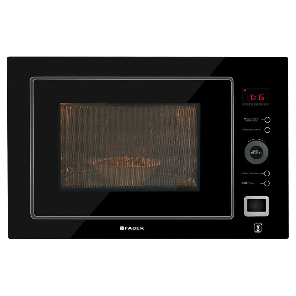 Faber Convection Build In Microwave Oven 25 Litre Black FBIMWO 25L CGS BK 