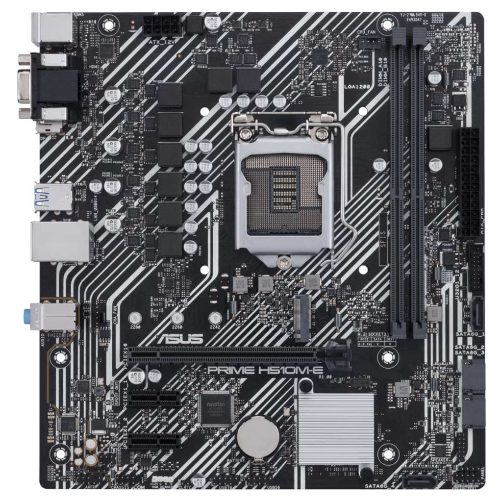 Asus Prime Micro ATX Motherboard LGA1200 For 11th & 10th Gen Processors H510M-E