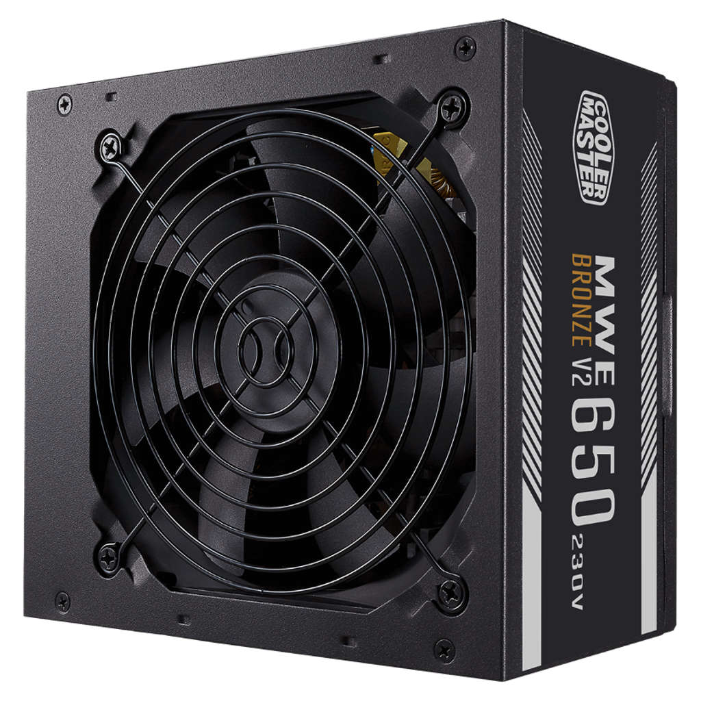 Cooler Master Bronze V2 MWE 650 Power Supply HDB Fan 120mm MPE-6501-ACABW-BIN 