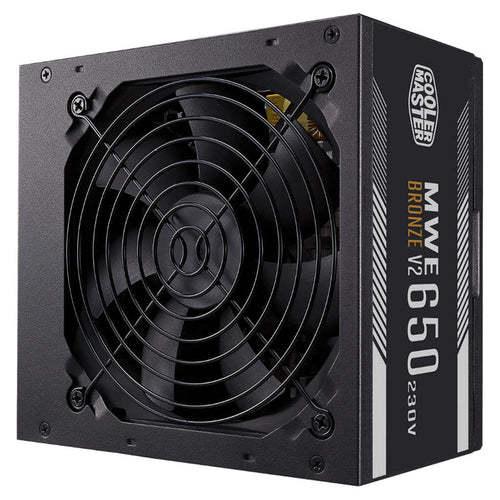 Cooler Master Bronze V2 MWE 650 Power Supply HDB Fan 120mm MPE-6501-ACABW-BIN 