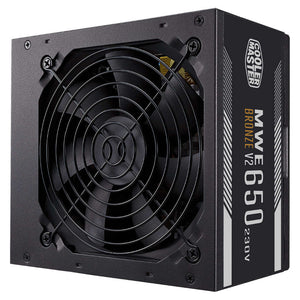 Cooler Master Bronze V2 MWE 650 Power Supply HDB Fan 120mm MPE-6501-ACABW-BIN 
