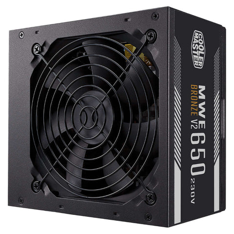 Cooler Master Bronze V2 MWE 650 Power Supply HDB Fan 120mm MPE-6501-ACABW-BIN 