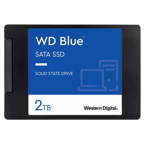 WD Blue SA510 SATA Internal Solid State Drive 2TB 2.5”/7mm Up to 560MB/s WDS200T2B0A 