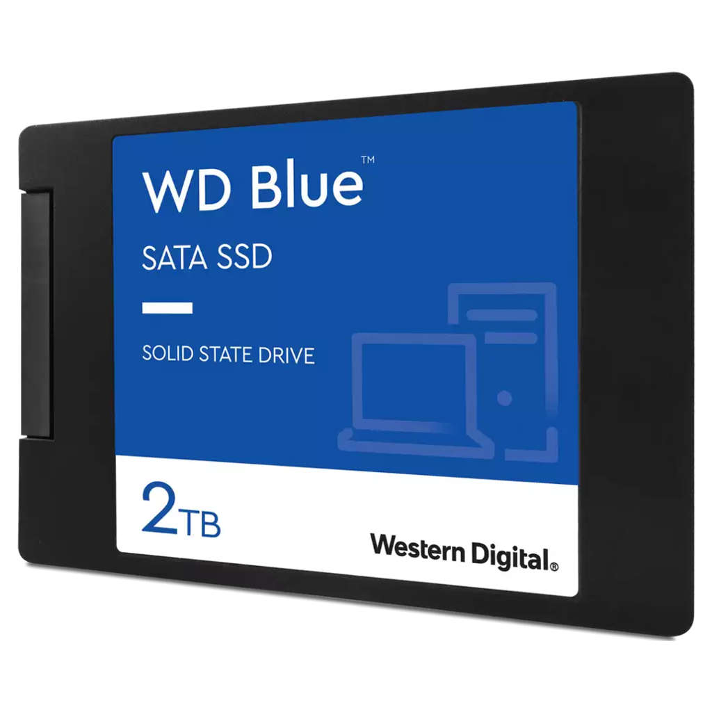 WD Blue SA510 SATA Internal Solid State Drive 2TB 2.5”/7mm Up to 560MB/s WDS200T2B0A