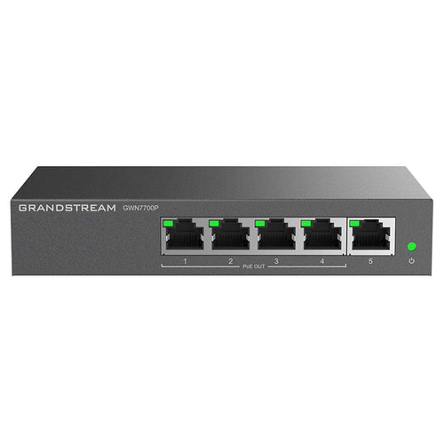 Grand Stream 5-Port Unmanaged Network PoE Switch GWN7700P 