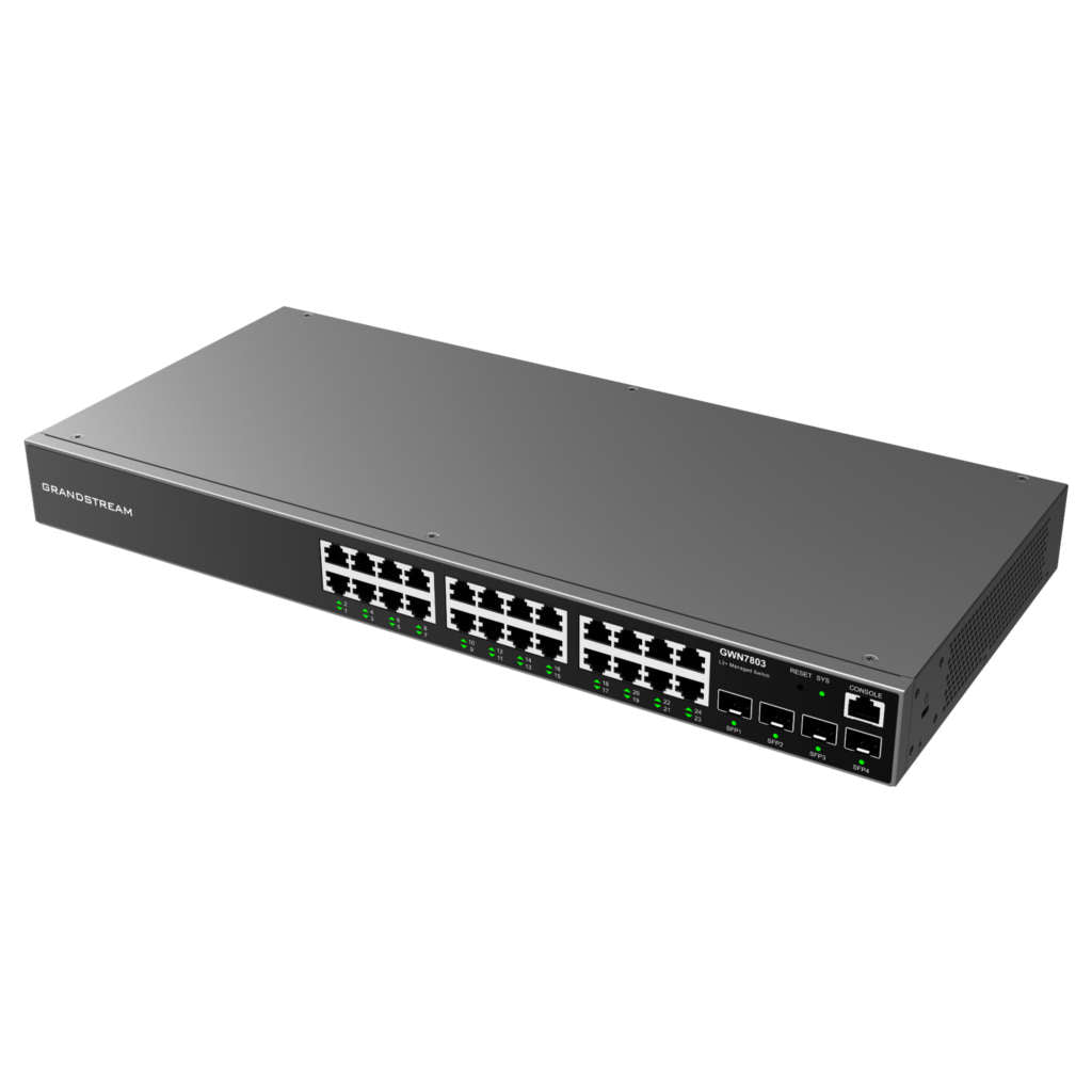 Grandstream 24-Port Enterprise Layer 2+ Managed Network Switch GWN7803