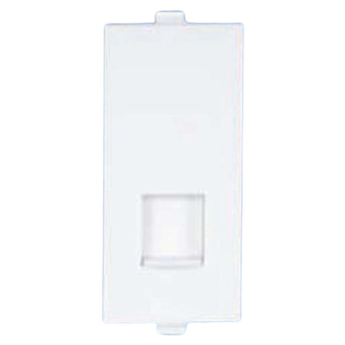 Orbit Express Modular Series 2 Line Telephone Jack With Shutter 1 Module White 1426 