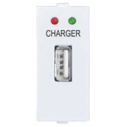 Orbit Express Modular Series 2.0A USB Charger 1 Module White 1428 