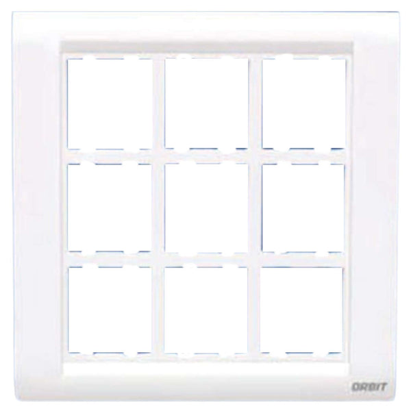 Buy Orbit Express Modular Series Metal Box Cover Plate 18 Module White ...