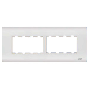 Orbit Express Modular Series Horizontal Wooden Box Cover Plate 8 Module White 1525 