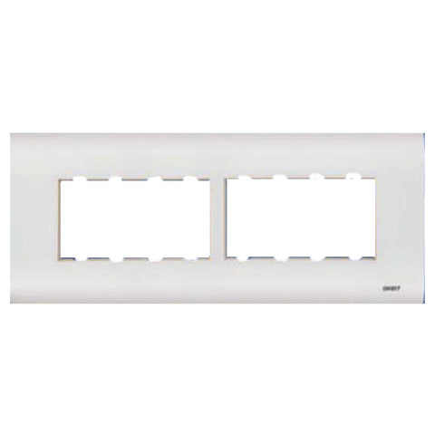 Orbit Express Modular Series Horizontal Wooden Box Cover Plate 8 Module White 1525 