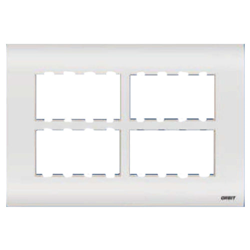 Orbit Express Modular Series Wooden Box Cover Plate 16 Module White 1529-A 