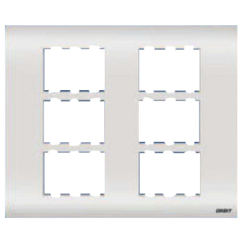 Orbit Express Modular Series Wooden Box Cover Plate 18 Module White 1529-B 