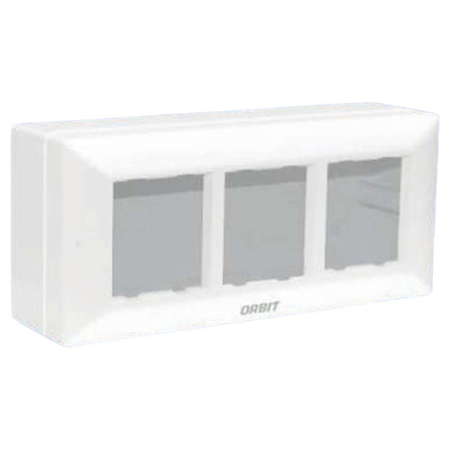 Orbit Express Modular Series Gang Box 6 Module White 1565 