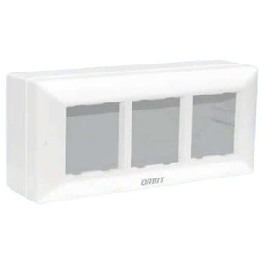 Orbit Express Modular Series Gang Box 6 Module White 1565 