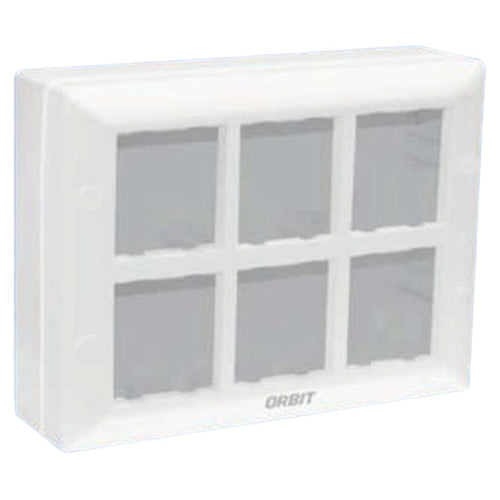 Orbit Express Modular Series Gang Box 12 Module White 1569 