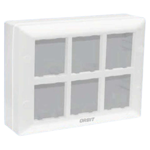 Orbit Express Modular Series Gang Box 12 Module White 1569 