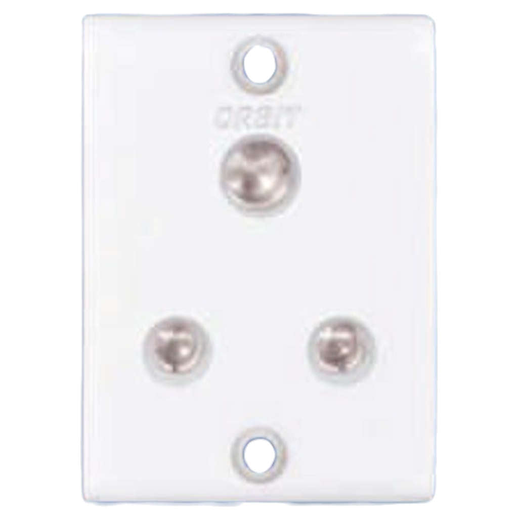 Urbit Socket Buy Orbit Vento Series 6A 3 Pin Socket White 1114-A Online at Bestomart ...