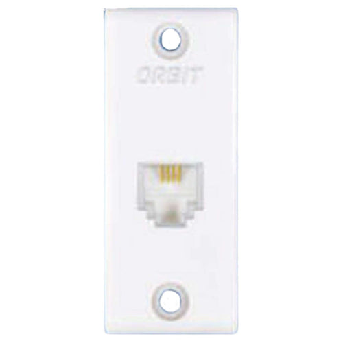Orbit Vento Series Mini 2 Line Telephone Jack White 1116 