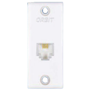 Orbit Vento Series Mini 2 Line Telephone Jack White 1116 