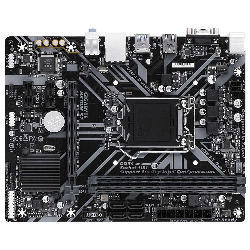 Gigabyte Ultra Durable Motherboard H310M S2