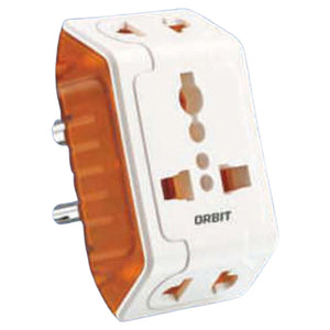 Orbit X1 Series 3 Pin Universal Travel Multi Plug Adaptor 1270 