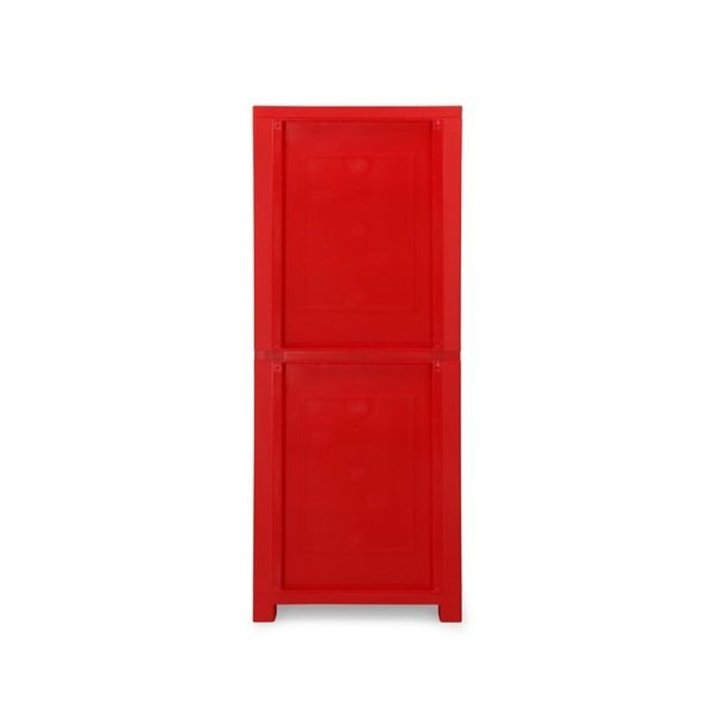Nilkamal Freedom Big 2 (FB2) Plastic Storage Cabinet (Pepsi Blue, Bright Red & Yellow)