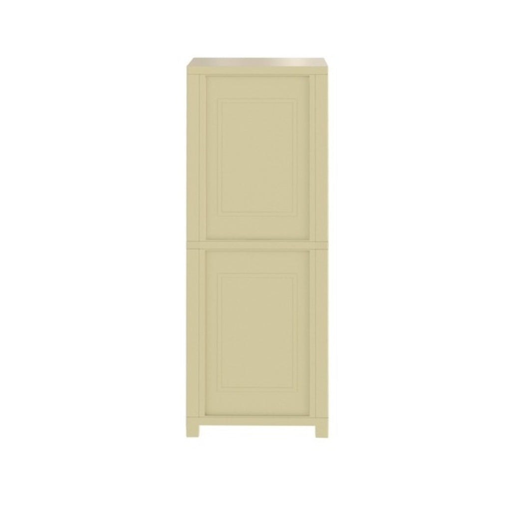 Nilkamal Freedom Big 2 (FB2) Plastic Storage Cabinet (Olive Green & Pasta Green)