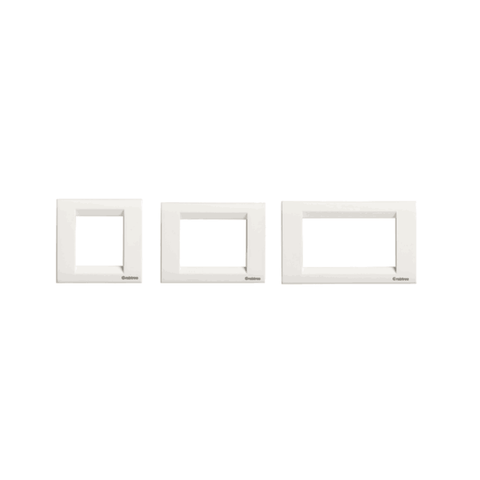 Havells Crabtree Thames Platinum Combined Cover Plates (White)