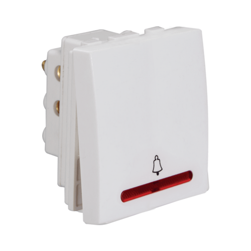 Havells Standard Ivy 10AX Mega Bell Push Indicator ASYMBIW101