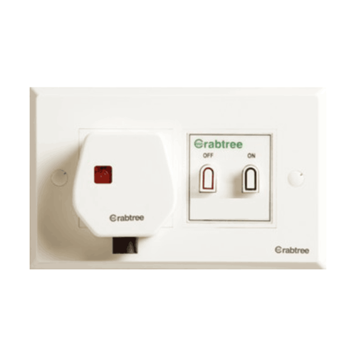 Havells Crabtree Thames 25 Amp (4 Module Plate, 25A Starter, 25A Socket, 25A Plug) ACTO252504