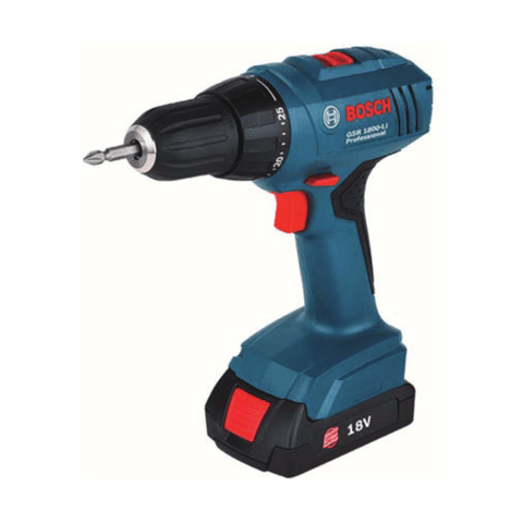 Bosch Cordless Drill/ Driver GSR 1800 Li (14.4 V, 1.4 kg, 400 – 1300 rpm)