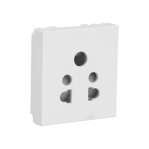 Havells Modular Oro 6A 5 Pin Shuttered Socket AHOKPXW065